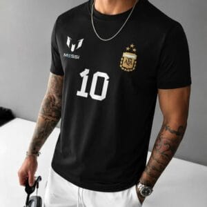 Remera Messi El 10 Negra